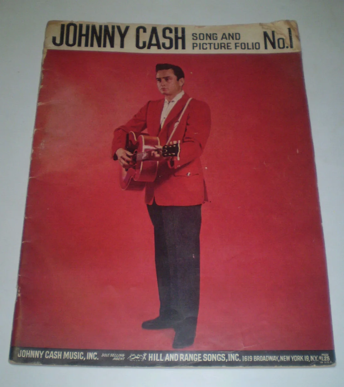 JOHNNY CASH SIGNED 1st SONGBOOK EARLY AUTOGRAPH RING OF FIRE Sun Records 78 45, изображение 2
