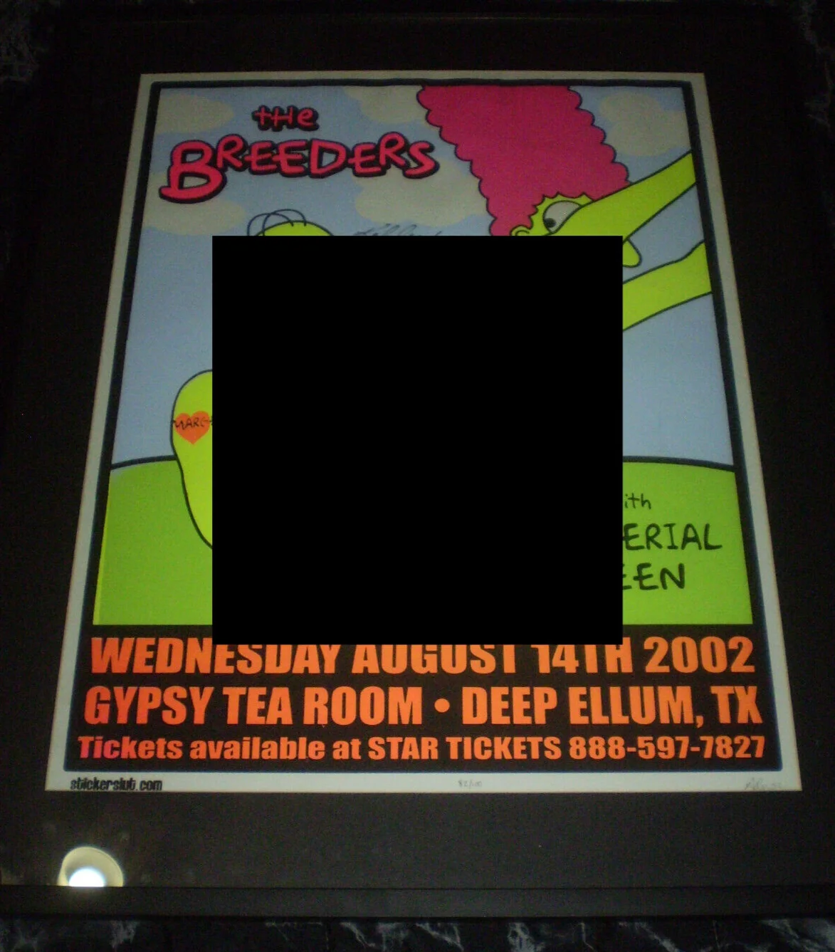 The Breeders XXX Signed Poster Similar The Simpsons Homer Marge Playboy Nirvana, изображение 2