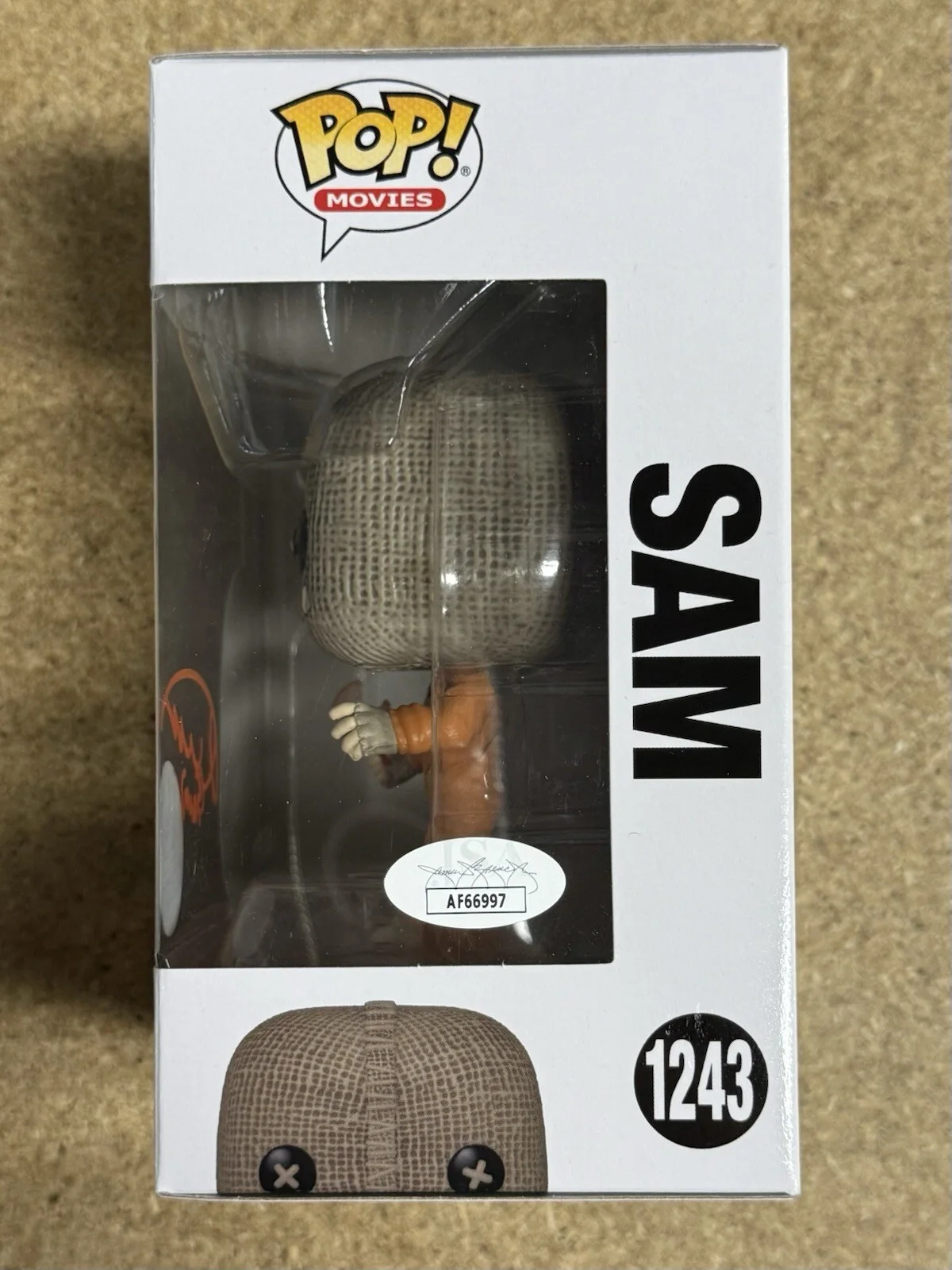 Quinn Lord — Quinn Lord Signed Trick R Treat Sam Funko Pop! #1243 FS Exclusive W/ JSA COA, изображение 4