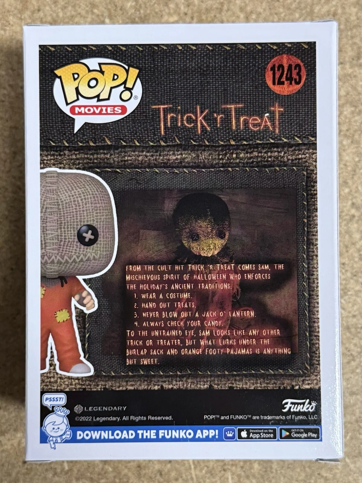 Quinn Lord — Quinn Lord Signed Trick R Treat Sam Funko Pop! #1243 FS Exclusive W/ JSA COA, изображение 5