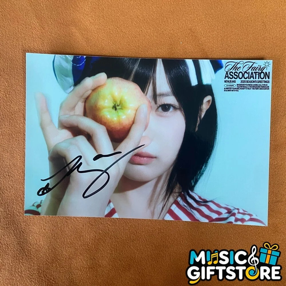 NEWJEANS Newjeans Group Autographed Photo 2025 Season's Greetings K-POP A #MUGS, изображение 4