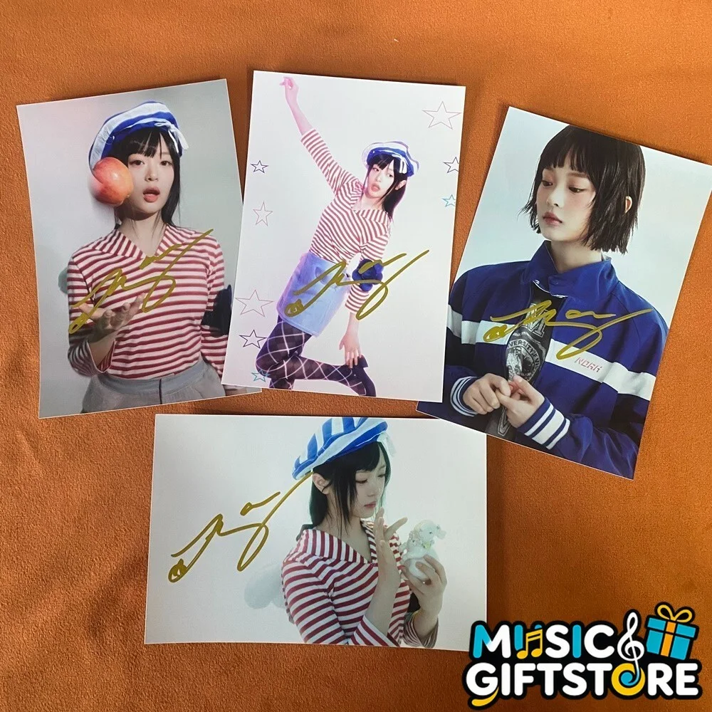 NEWJEANS HANNI Autographed Signed Photo K-POP Collection 4*6 2024 #MUGS, image 2