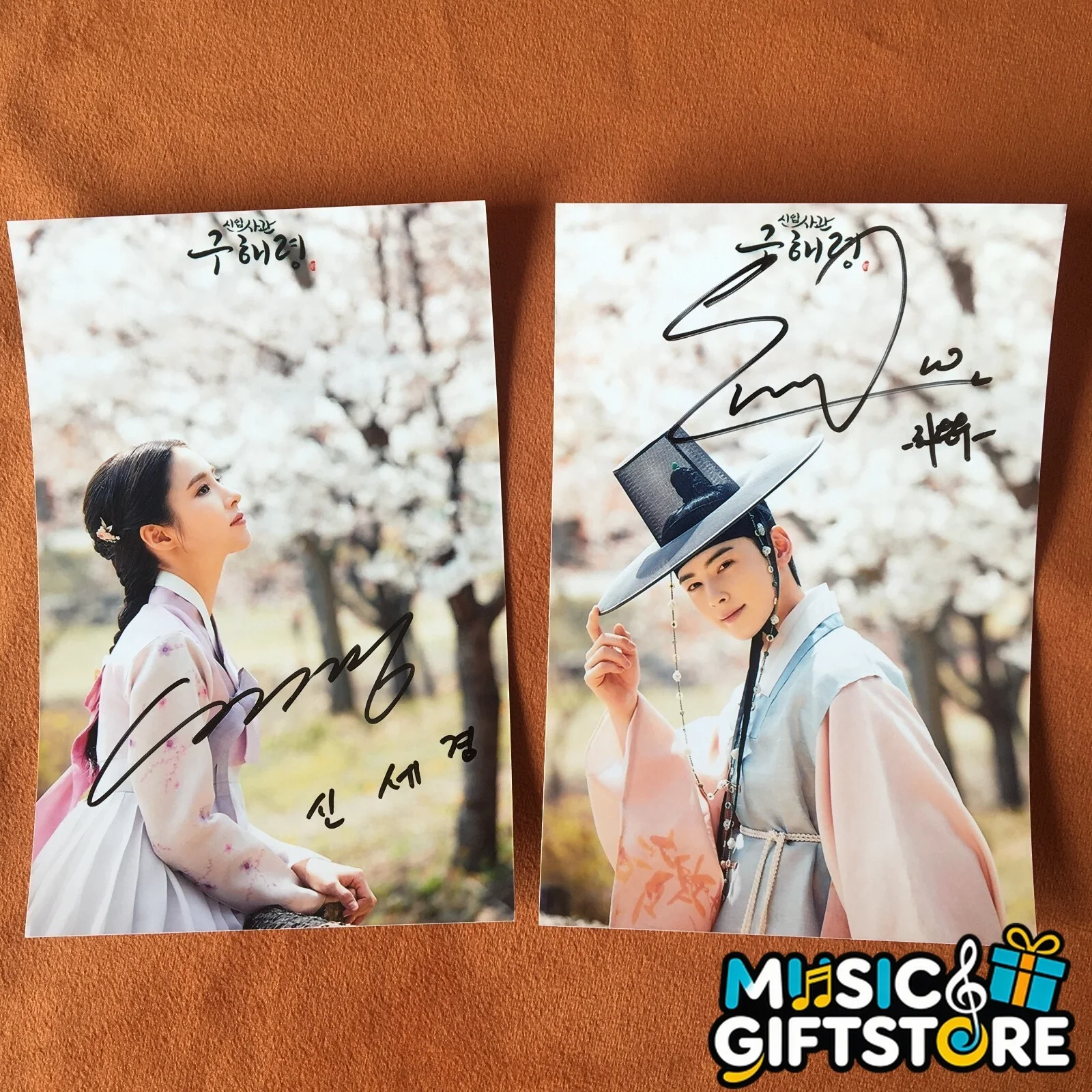 Rookie Historian Goo Hae-ryung Shin Se Kyung Cha EunWoo Autographed Photo 2019A, изображение 2