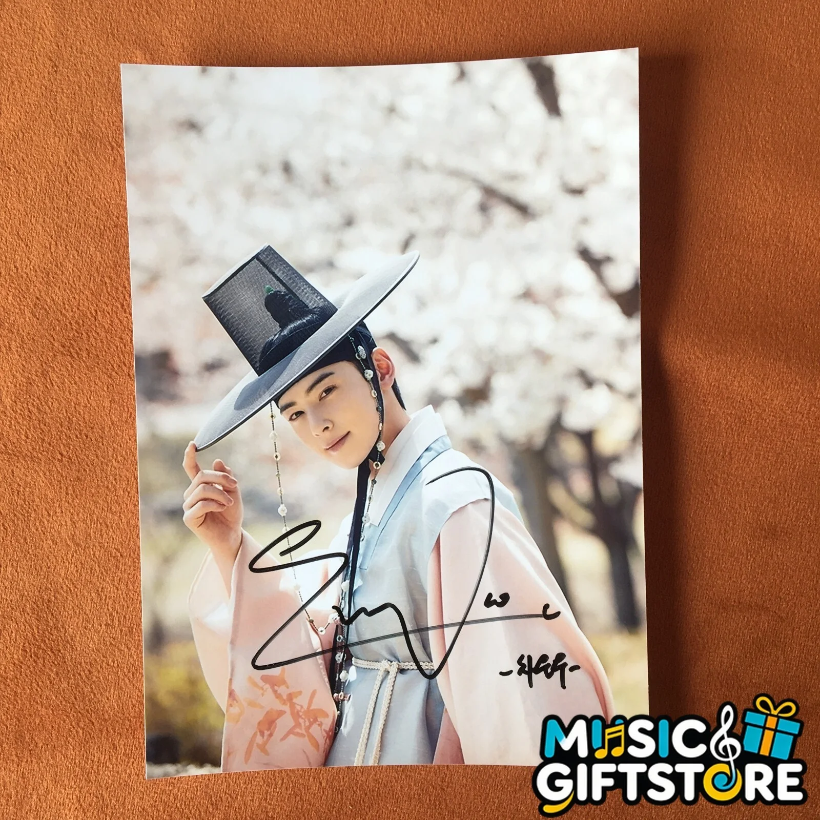 Rookie Historian Goo Hae-ryung Cha EunWoo Autographed Photo 4*6 K-POP 2019 #MUGS, изображение 2