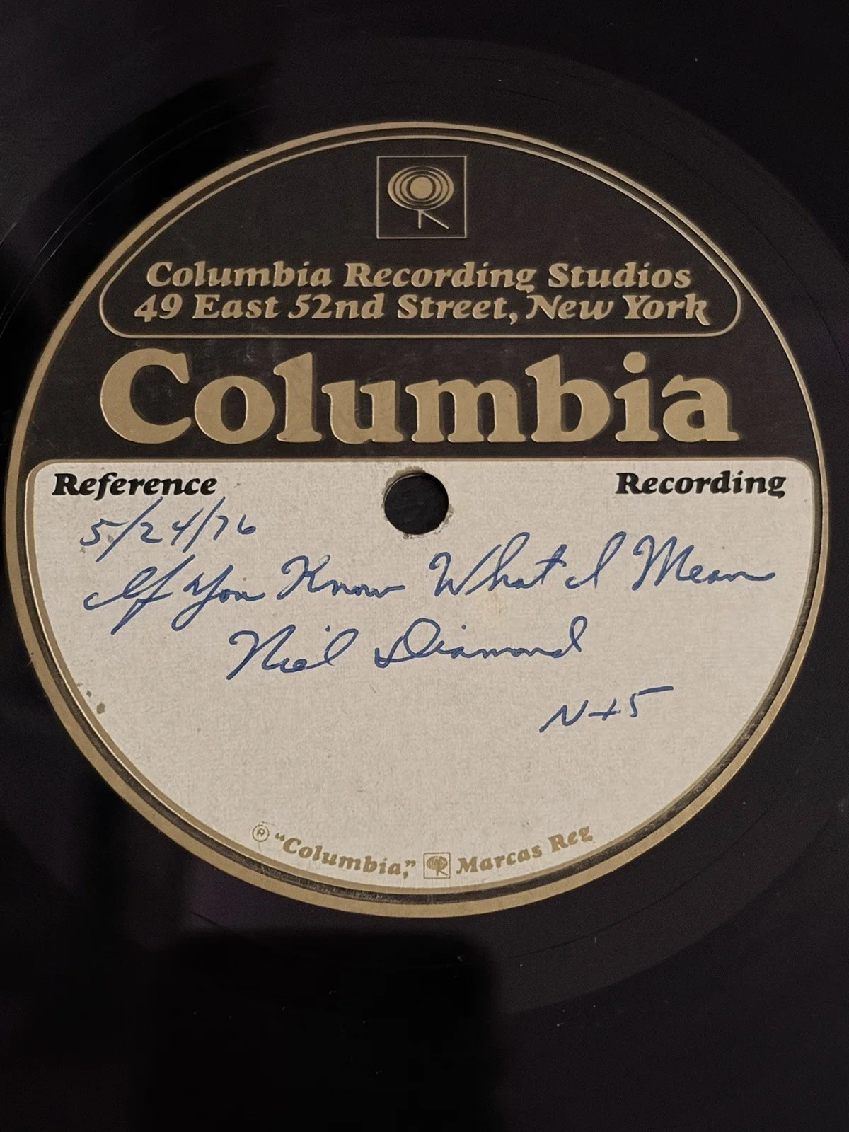 Neil Diamond Double Sided Signed Columbia Reference Disc w/ GFA COA, image 2