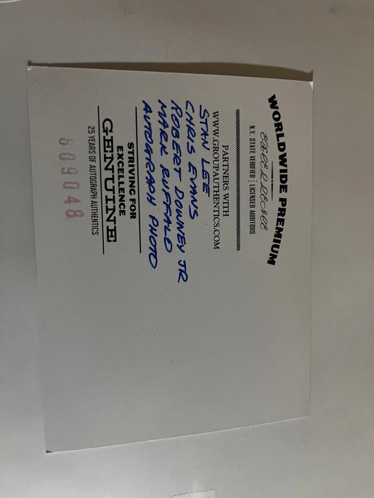 Mark Ruffalo, Stan Lee, Robert Downey Jr, Chris Evans — Stan Lee Mark Ruffalo Robert Downey Jr Chris Evans Autograph Signed Poster, image 2
