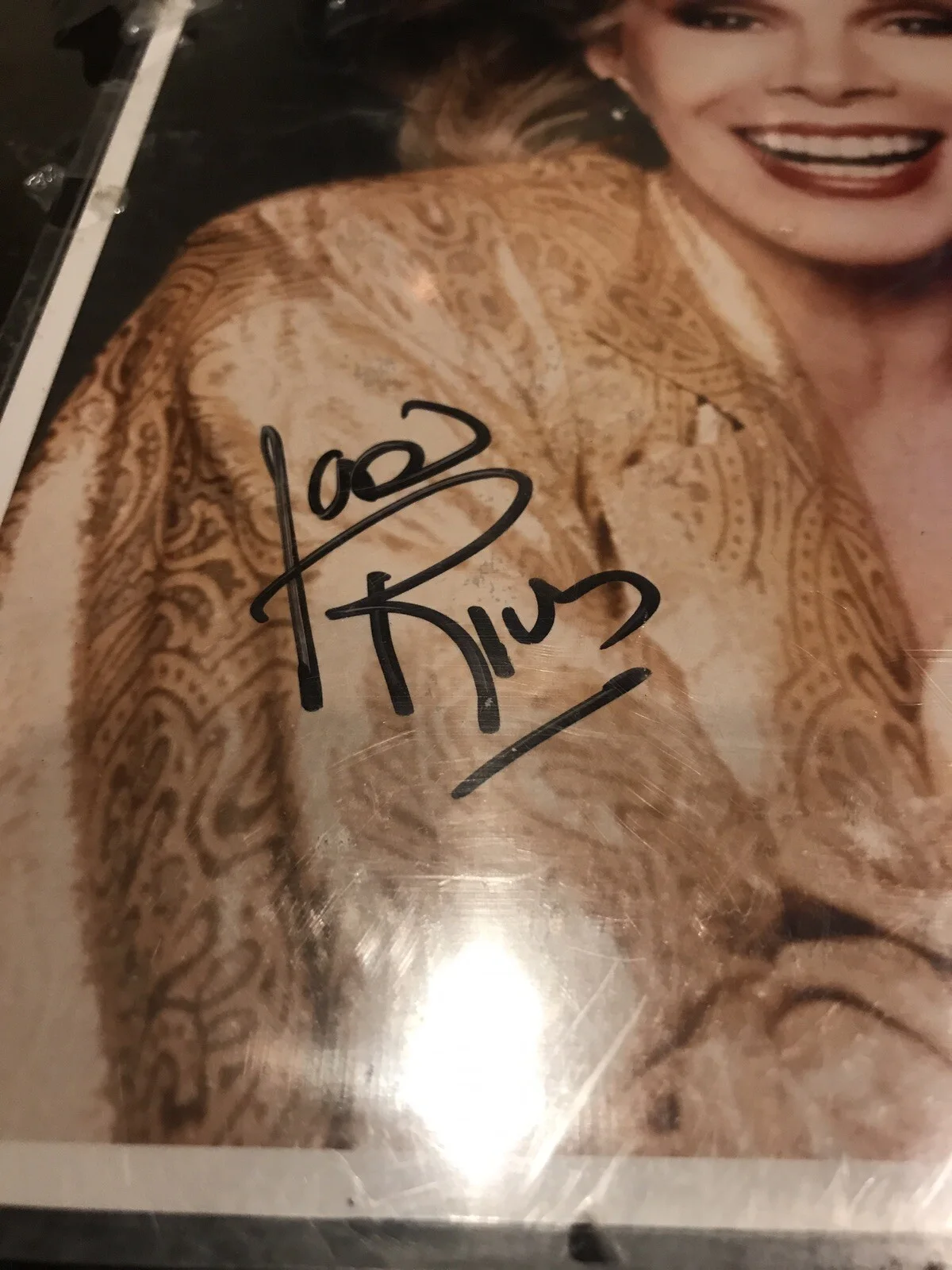 Joan Rivers — Joan Rivers Vintage Autographed 8x10 Photo Plaque Authentic COA Original Plastic, изображение 3