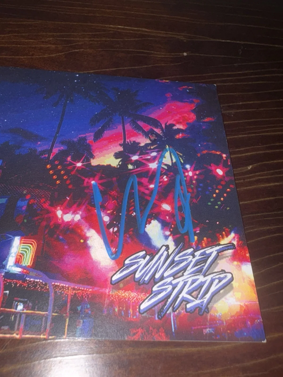 Corey Taylor Of Slipknot Signed / Autographed Sunset Strip Post Card, изображение 2