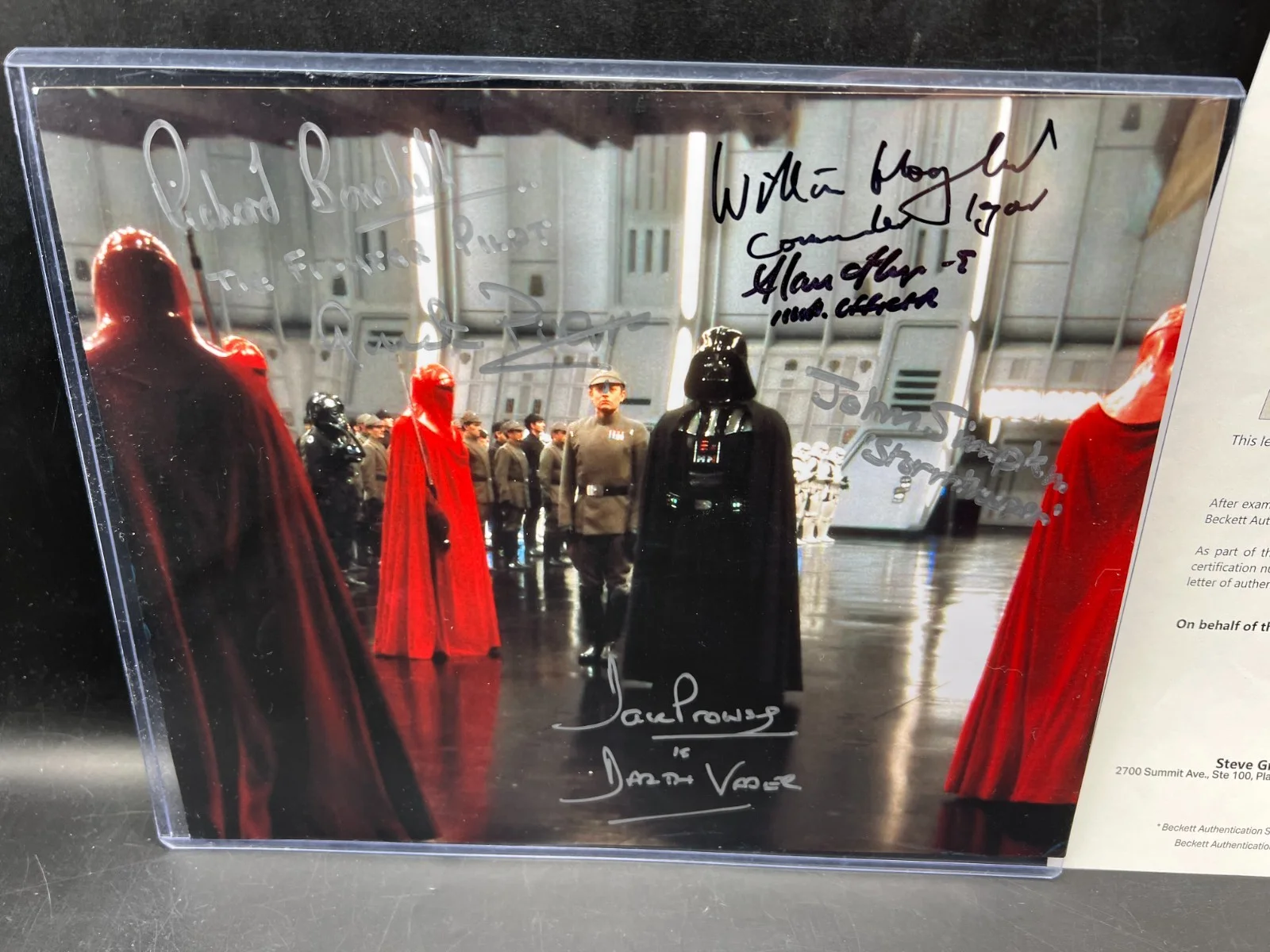 Star Wars 6x Signed w/ David Prowse Darth Vader Imperial 8x10" Photo Beckett LOA, image 2
