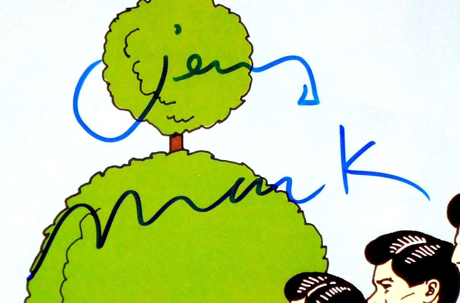 DEVO HAND SIGNED AUTOGRAPHED NEW TRADITIONALISTS POSTER INSERT BY 2! WITH PROOF!, image 2