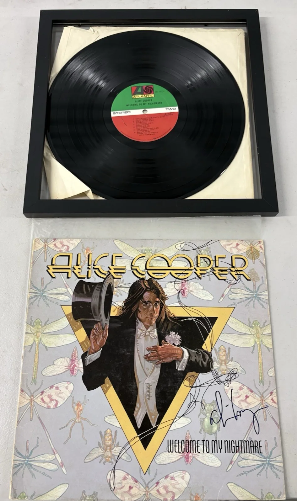 ALICE COOPER SIGNED WELCOME TO MY NIGHTMARE LP VINYL ALBUM /RECORD AUTOGRAPHED, image 4