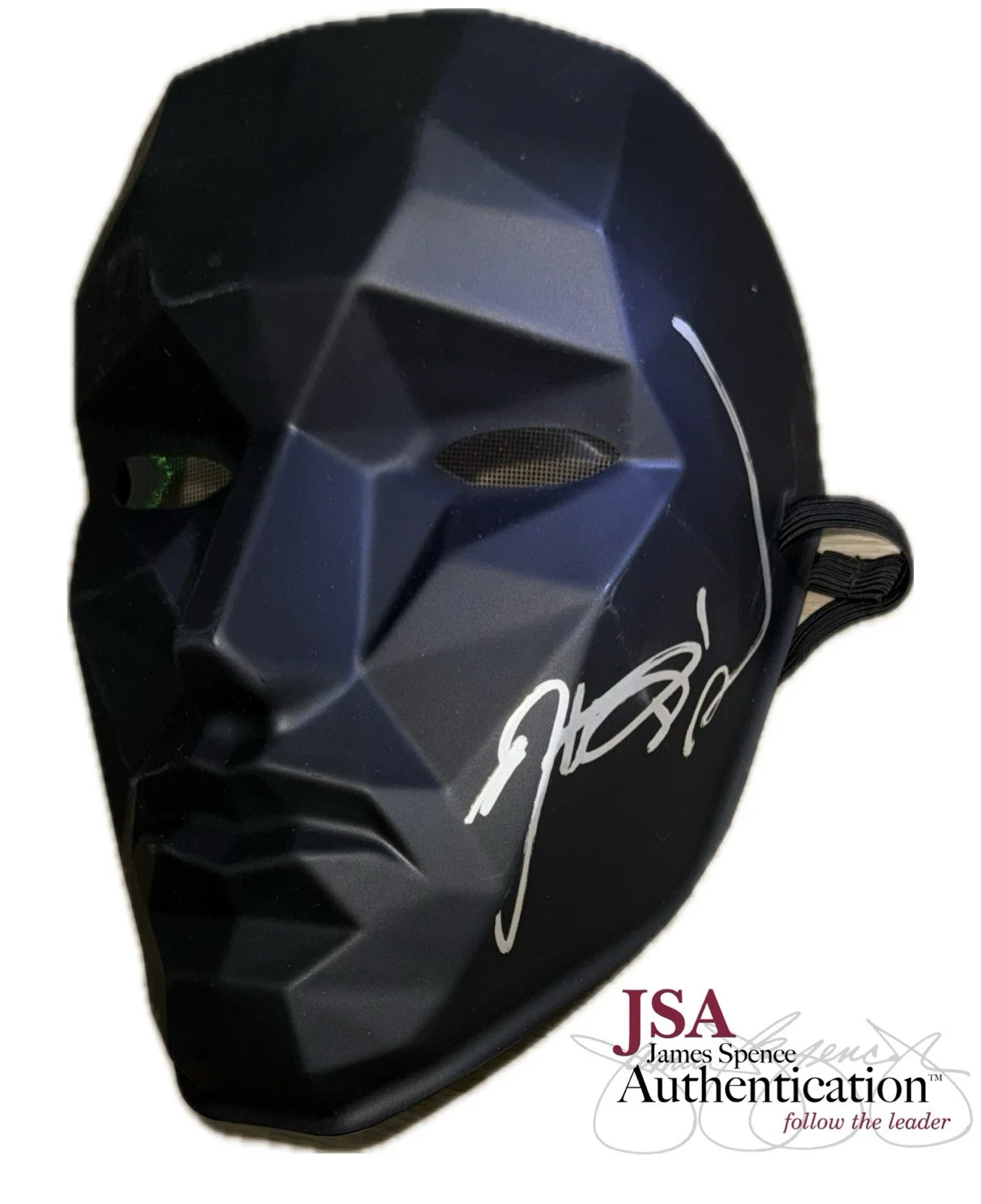 LEE BYUNG HUN — LEE BYUNG HUN SIGNED AUTOGRAPHED SQUID GAME FRONT MAN REPLICA PROP MASK JSA COA