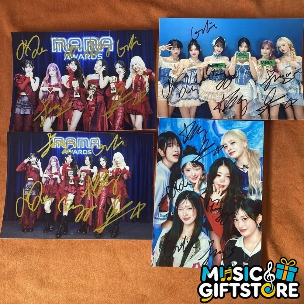 IVE MAMA Autographed Signed Group Photo K-POP Collectibles 4*6 2024A #MUGS, image 2