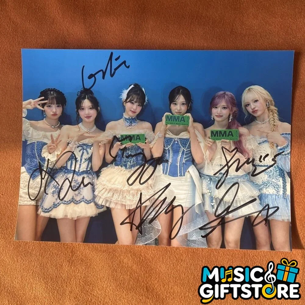 IVE MAMA Autographed Signed Group Photo K-POP Collectibles 4*6 2024A #MUGS, image 4