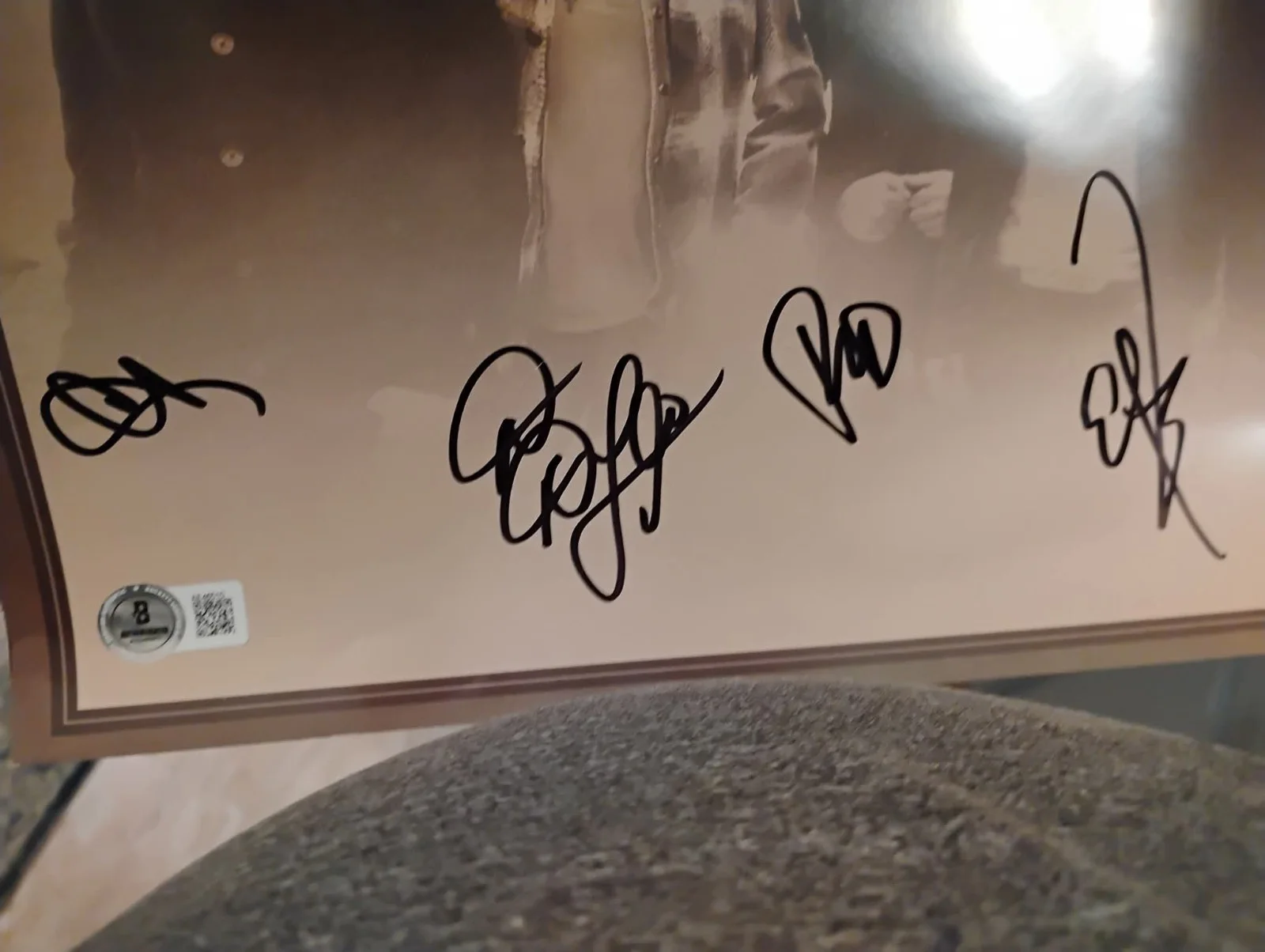 STONE TEMPLE PILOTS CHESTER BENNINGTON Signed LINKIN PARK Auto Beckett Auth STP, image 3