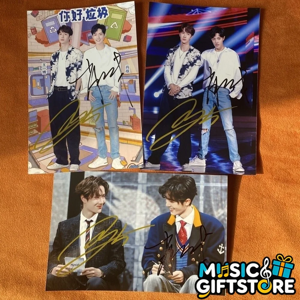 CHEN QING LING WANG YIBO XIAO ZHAN Autographed Signed Photo Collection 2018 #MUG, image 2