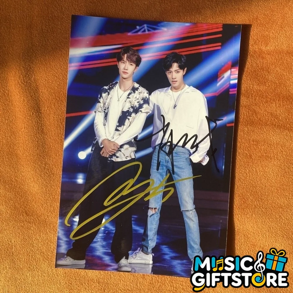 CHEN QING LING WANG YIBO XIAO ZHAN Autographed Signed Photo Collection 2018 #MUG, image 4