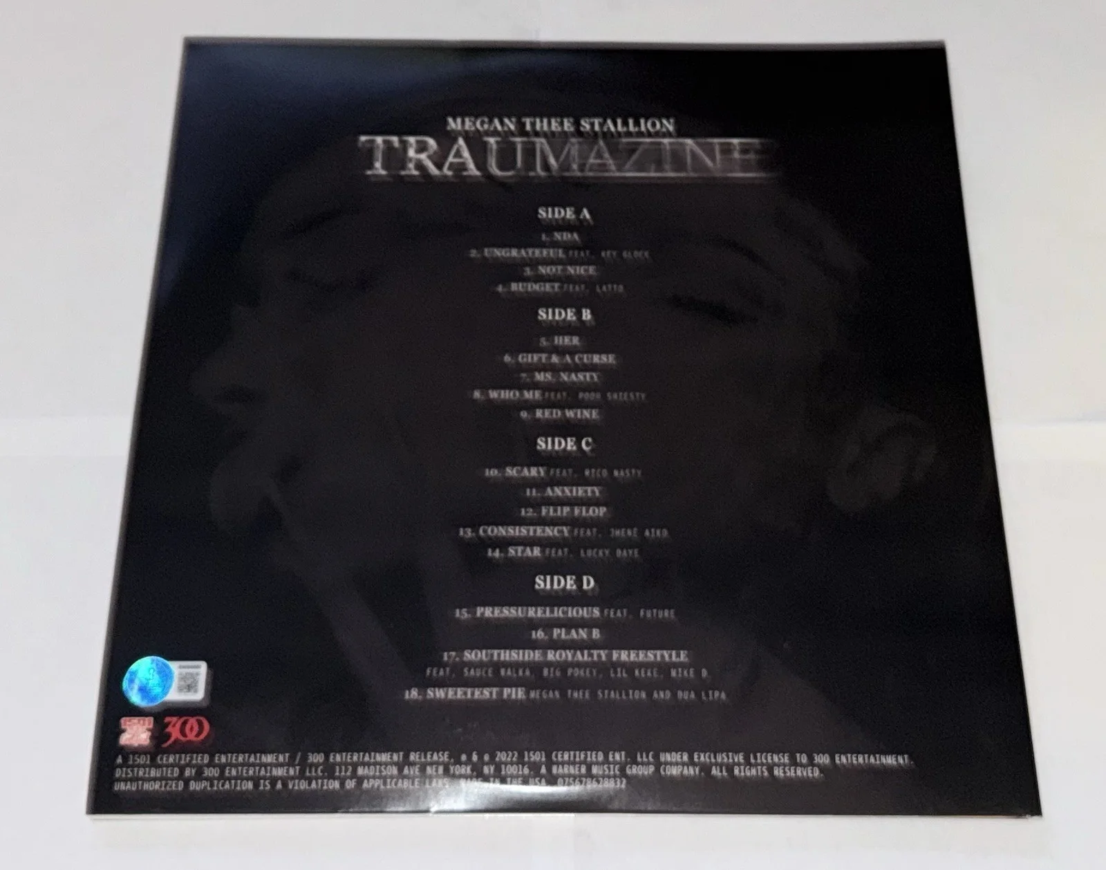 MEGAN THEE STALLION SIGNED TRAUMAZINE VINYL UNGRATEFUL PRESSURELICIOUS BECKETT, изображение 2