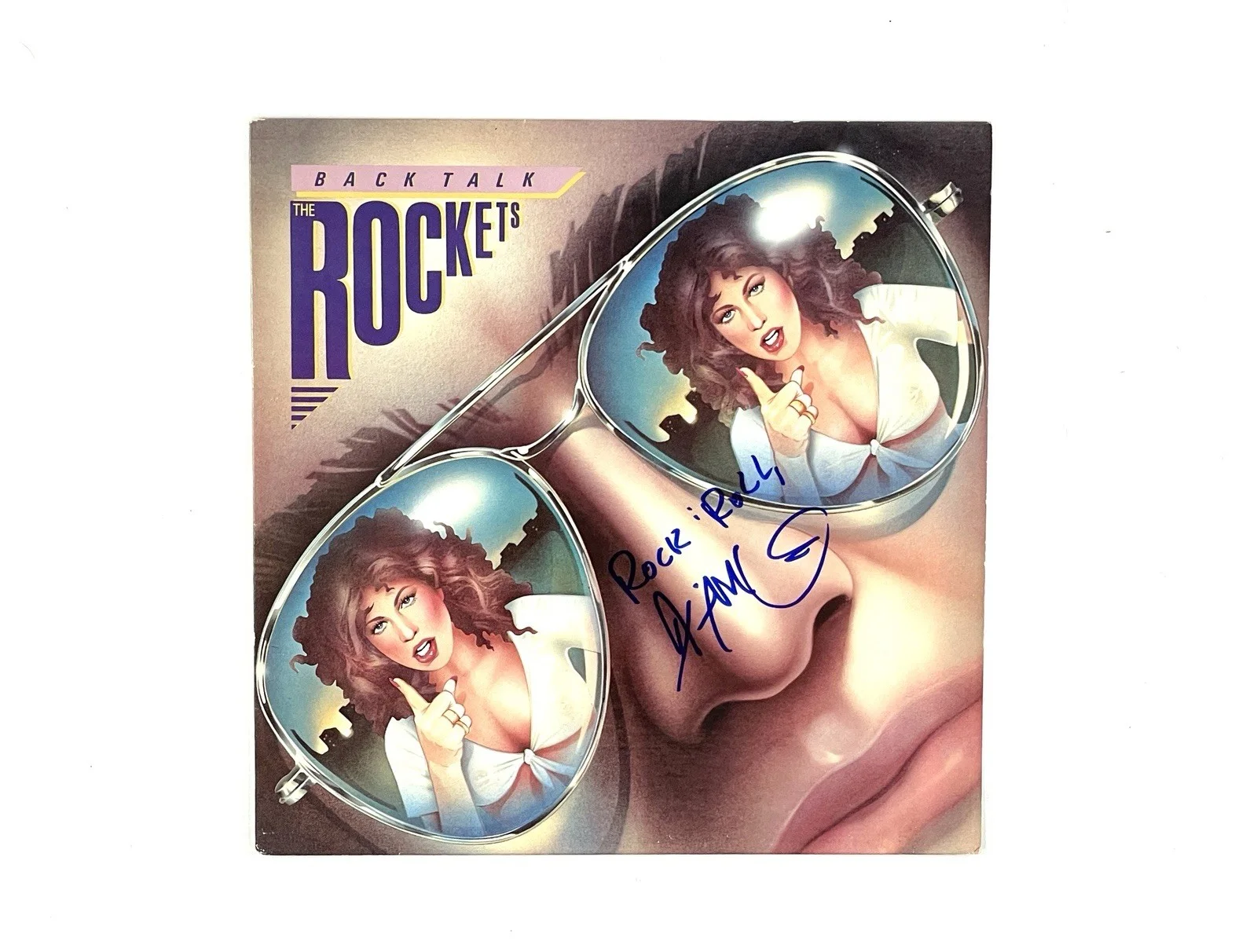 The Rockets Signed Back Talk Vinyl Record Album Jim McCarty Autographed ACOA, изображение 2