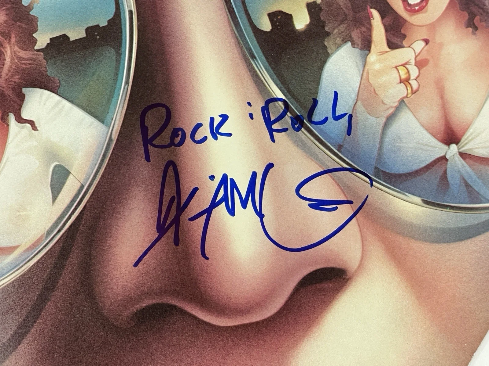 The Rockets Signed Back Talk Vinyl Record Album Jim McCarty Autographed ACOA, изображение 3