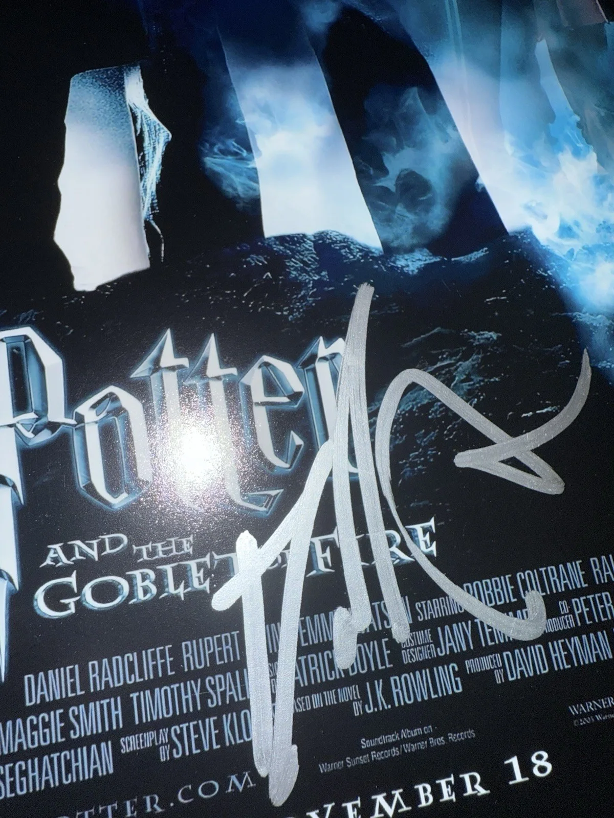 Daniel Radcliffe — DANIEL RADCLIFFE SIGNED AUTOGRAPHED HARRY POTTER GOBLET OF FIRE 12x18 PHOTO JSA, изображение 4