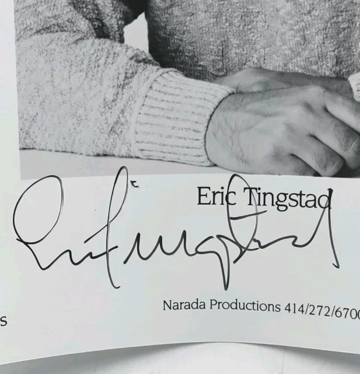 ERIC TINGSTAD Narada Productions Signed Autographed 8 x 10 Promo Photo Vintage, изображение 2