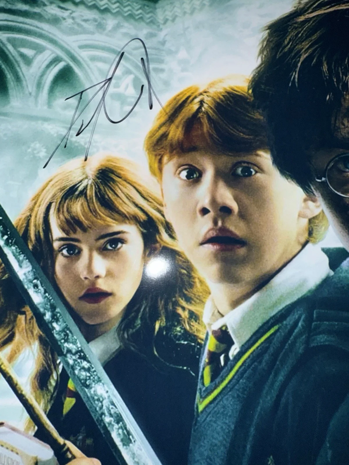 Daniel Radcliffe — DANIEL RADCLIFFE SIGNED AUTOGRAPHED HARRY POTTER CHAMBER SECRETS 12x18 PHOTO JSA, изображение 2