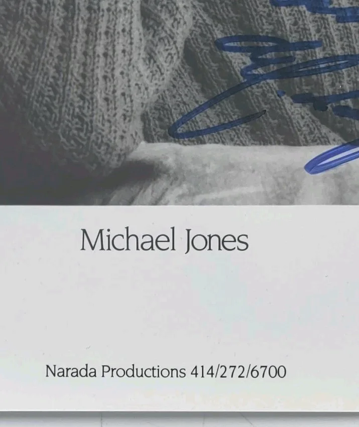 MICHAEL JONES Narada Productions Signed Autographed 8 x 10 Promo Photo Vintage, изображение 2