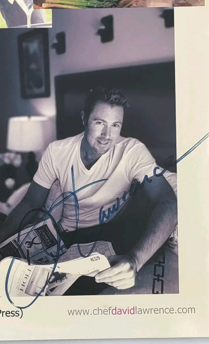 David Lawrence — Chef David Lawrence 8 x 10 Signed Autographed Promo Photo Boy Eats World, image 2