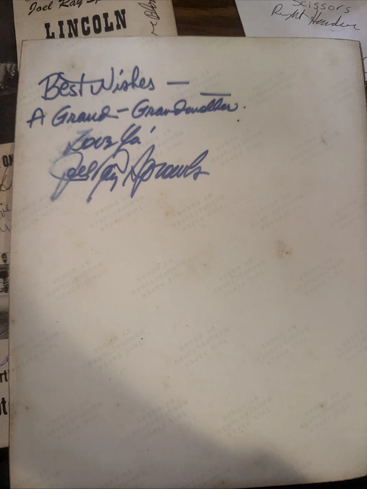 Pictures Of Joel Ray Sprowls Signed, image 2