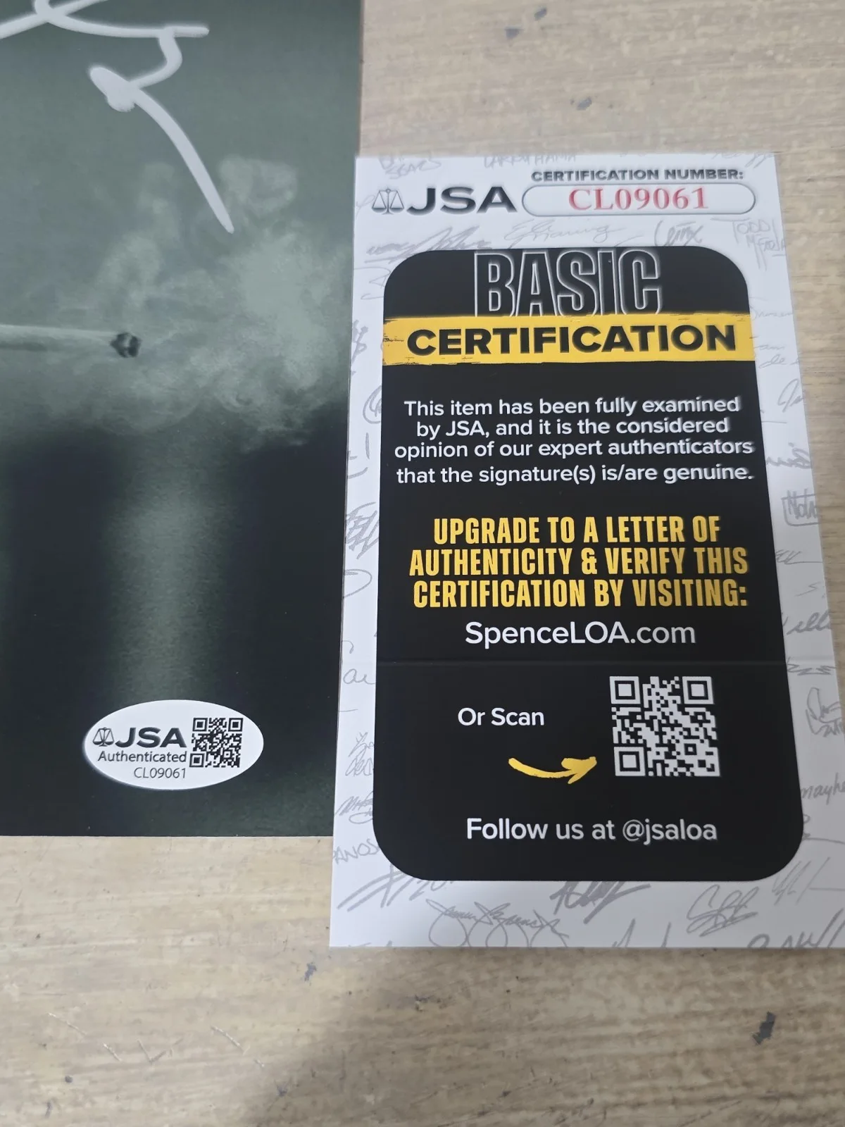 Offset Signed Autograph Kiari Vinyl Cover Photo JSA Cert 8x8, изображение 4