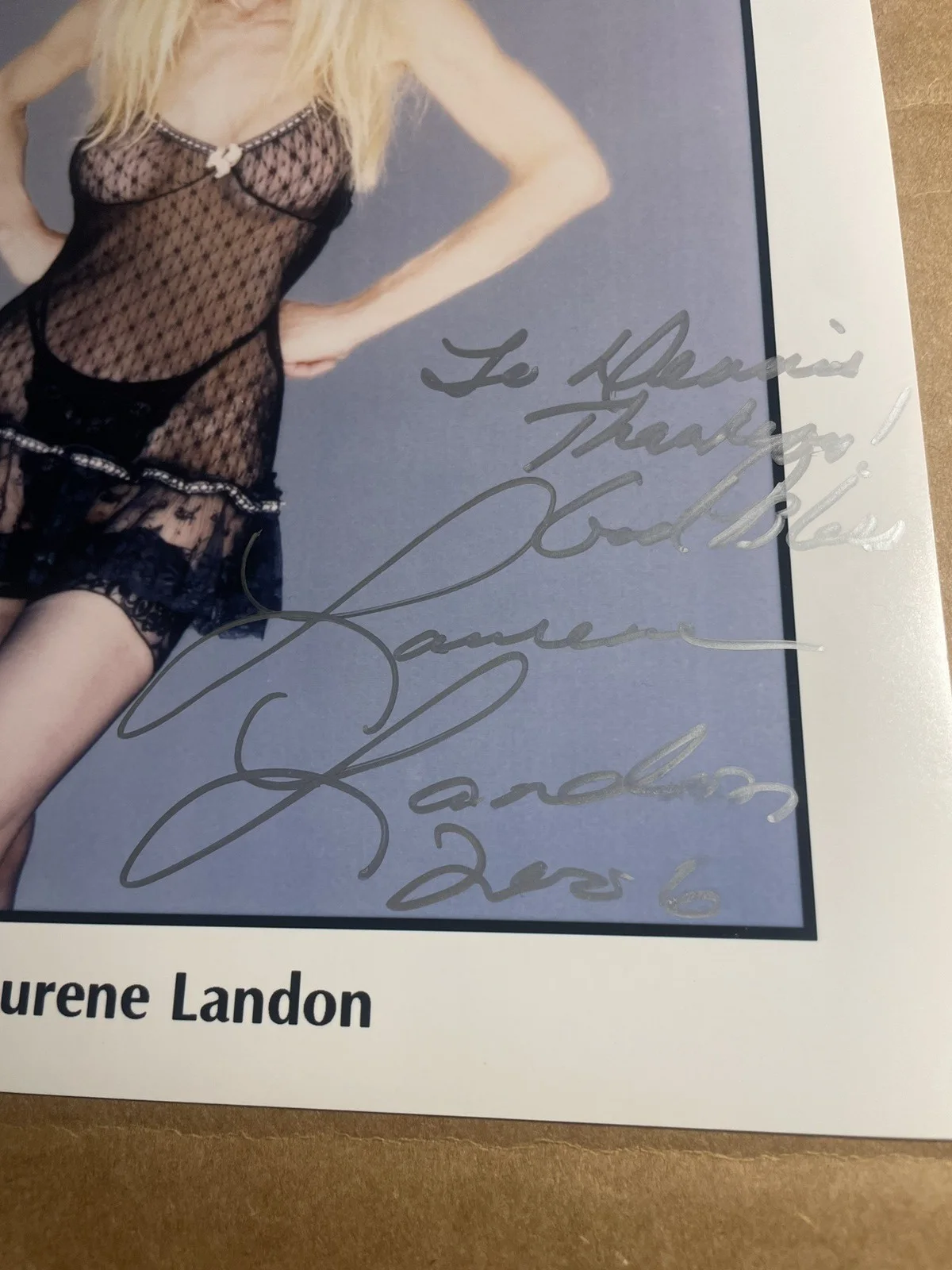 Laurene Landon — Laurene Landon Actress Signed Photo Lot 8" x 10", изображение 5
