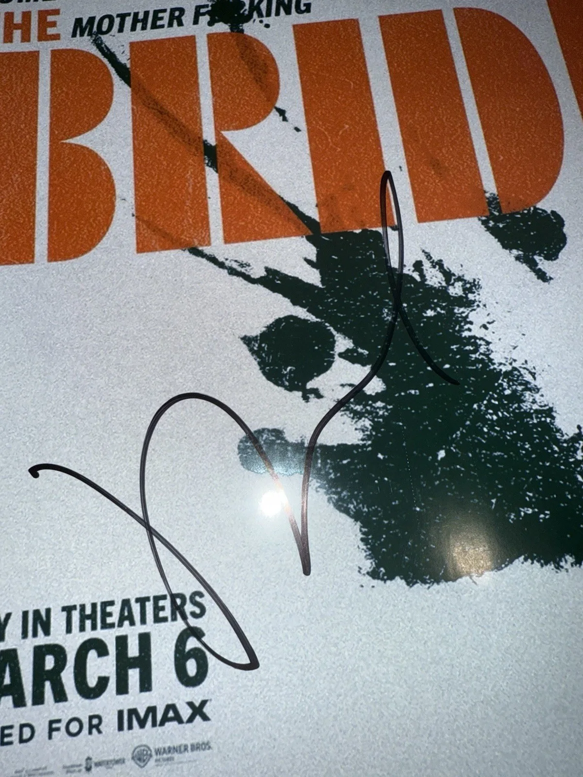 MAGGIE GYLLENHAAL — MAGGIE GYLLENHAAL SIGNED AUTOGRAPH THE BRIDE! 11X17 MOVIE POSTER PHOTO JSA COA, изображение 2