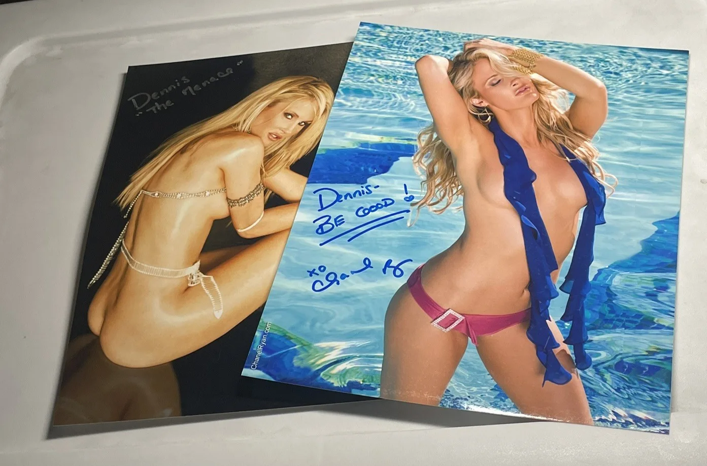 Chanel Ryan — Chanel Ryan Model Actress Signed Photo Lot 8" x 10"