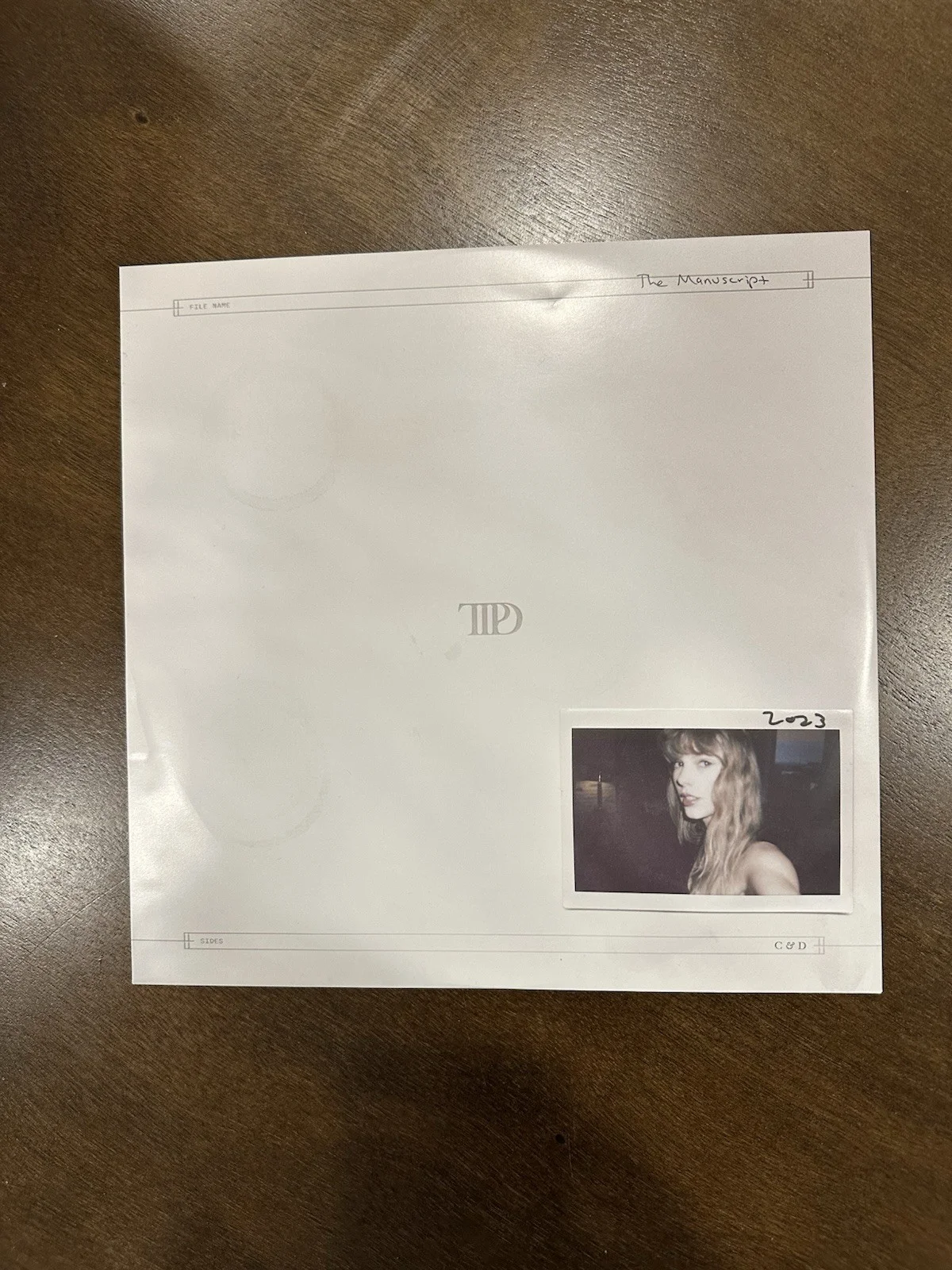 Signed Taylor Swift TTPD Vinyl with Records, image 4