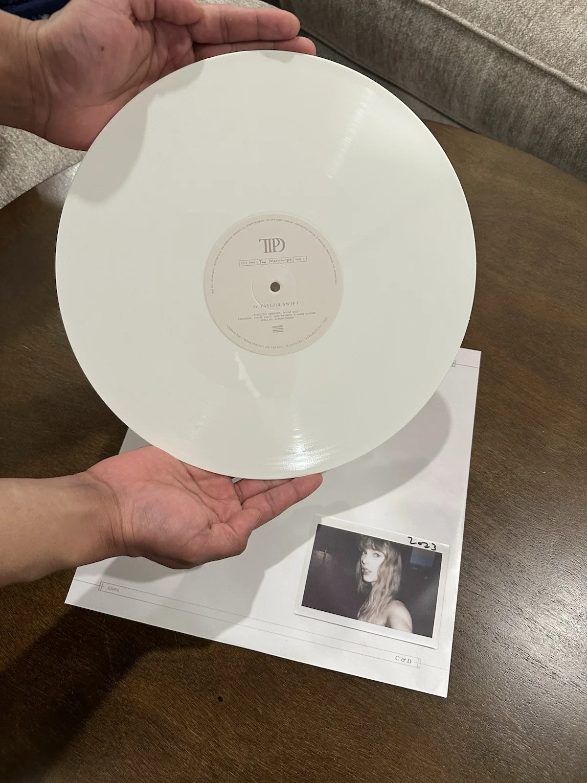 Signed Taylor Swift TTPD Vinyl with Records, image 5