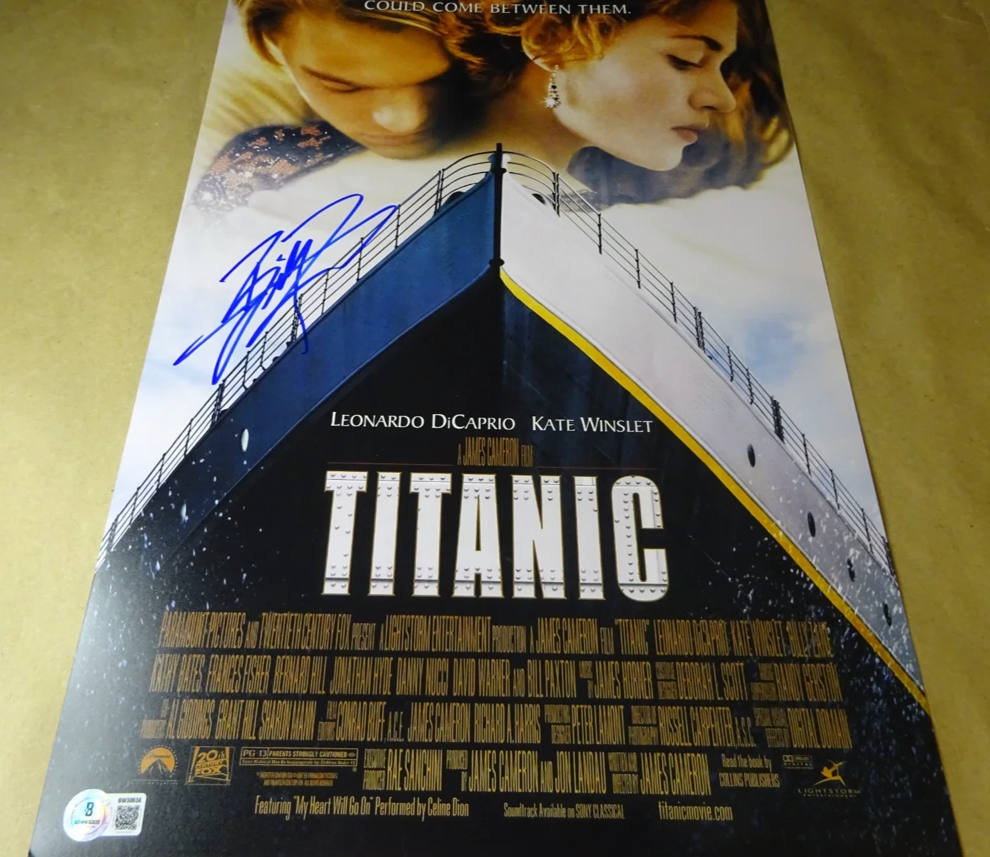 Billy Zane — Signed Billy Zane Autographed 12"x18" Titanic Photo Beckett BAS COA, image 2