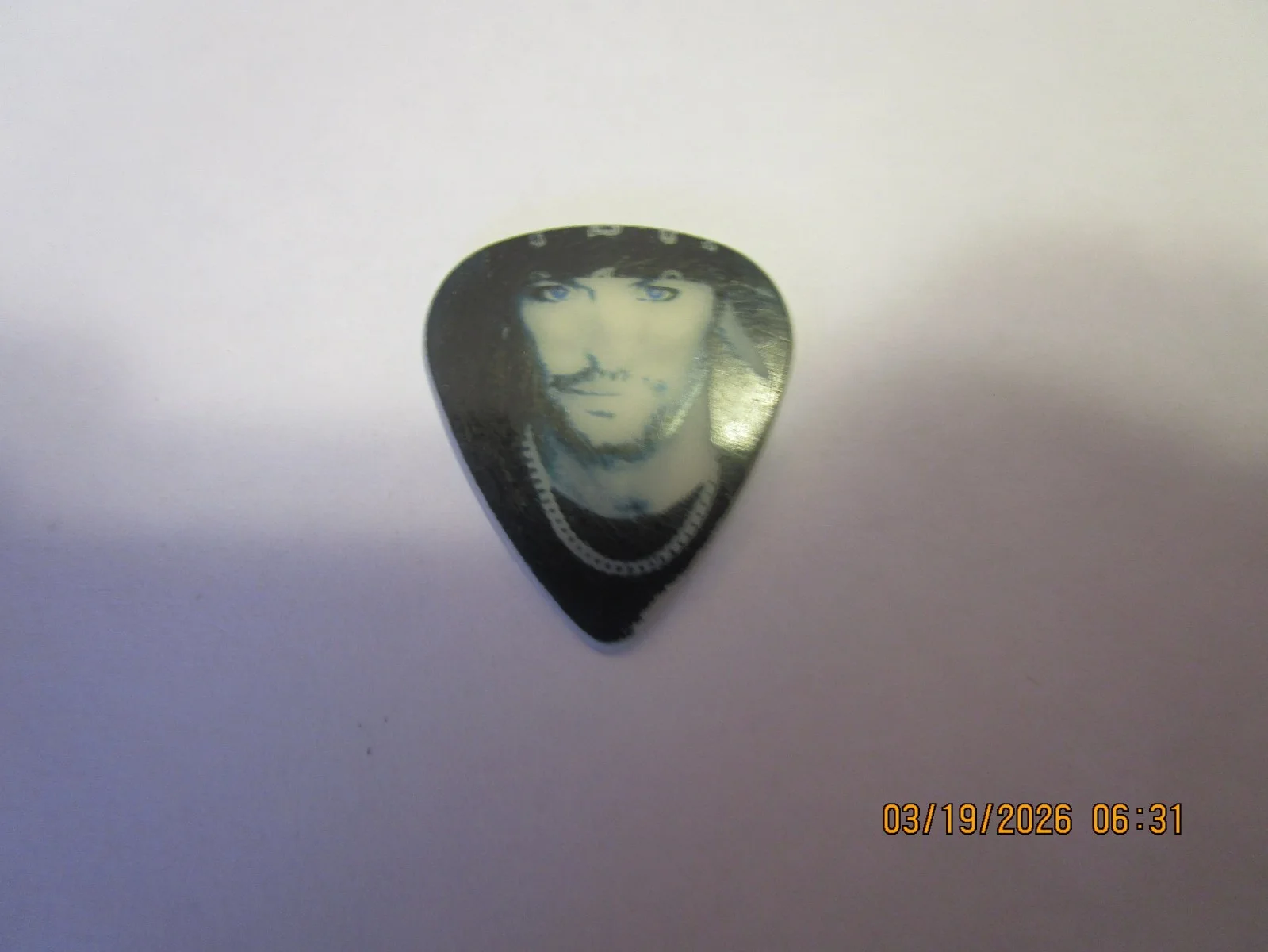 Bret Michaels Poison Signature/Face Clayton Raven Guitar Pick #1548, изображение 2