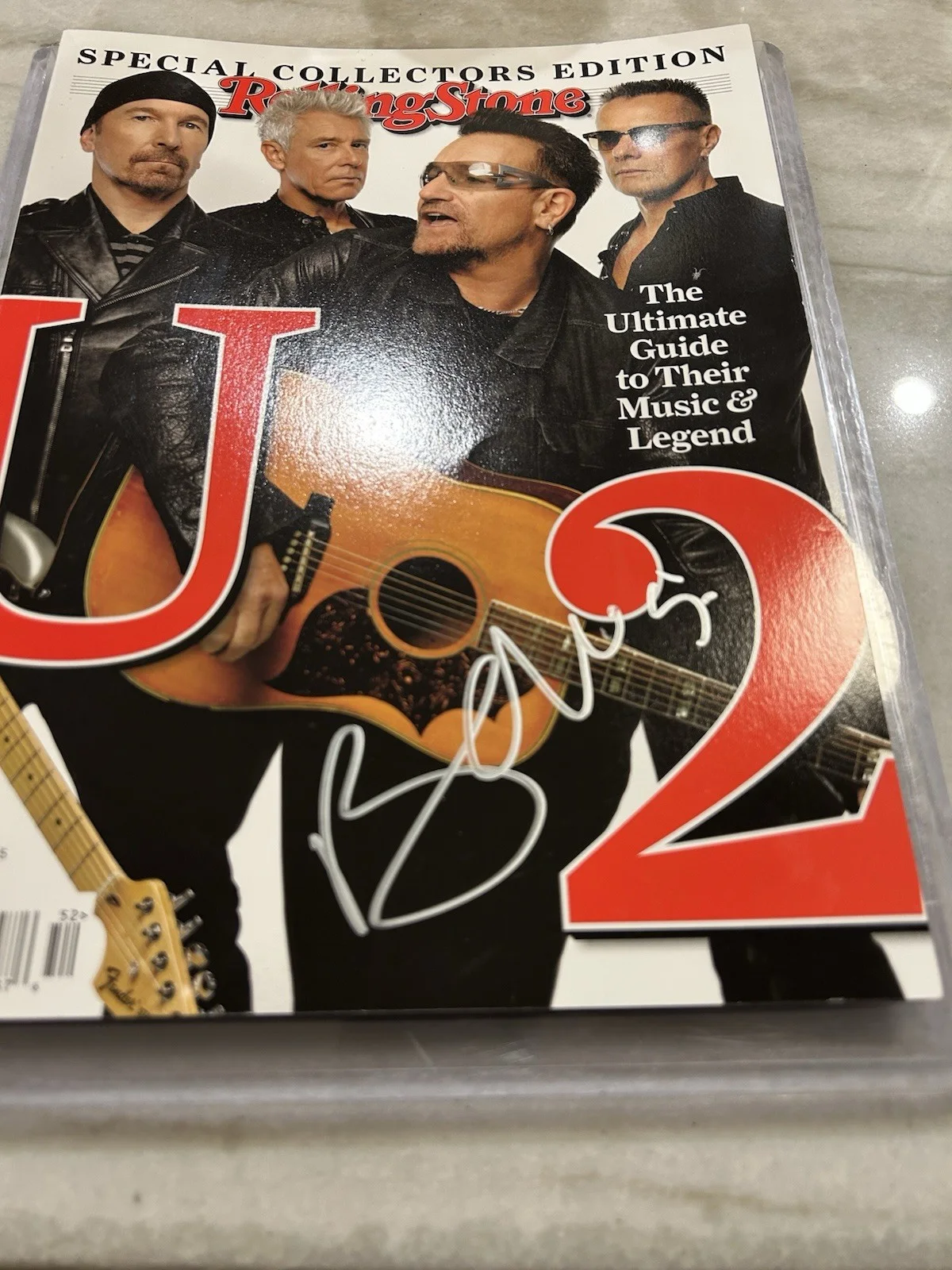 U2 Bono Signed Rolling Stone Magazine Full, image 3
