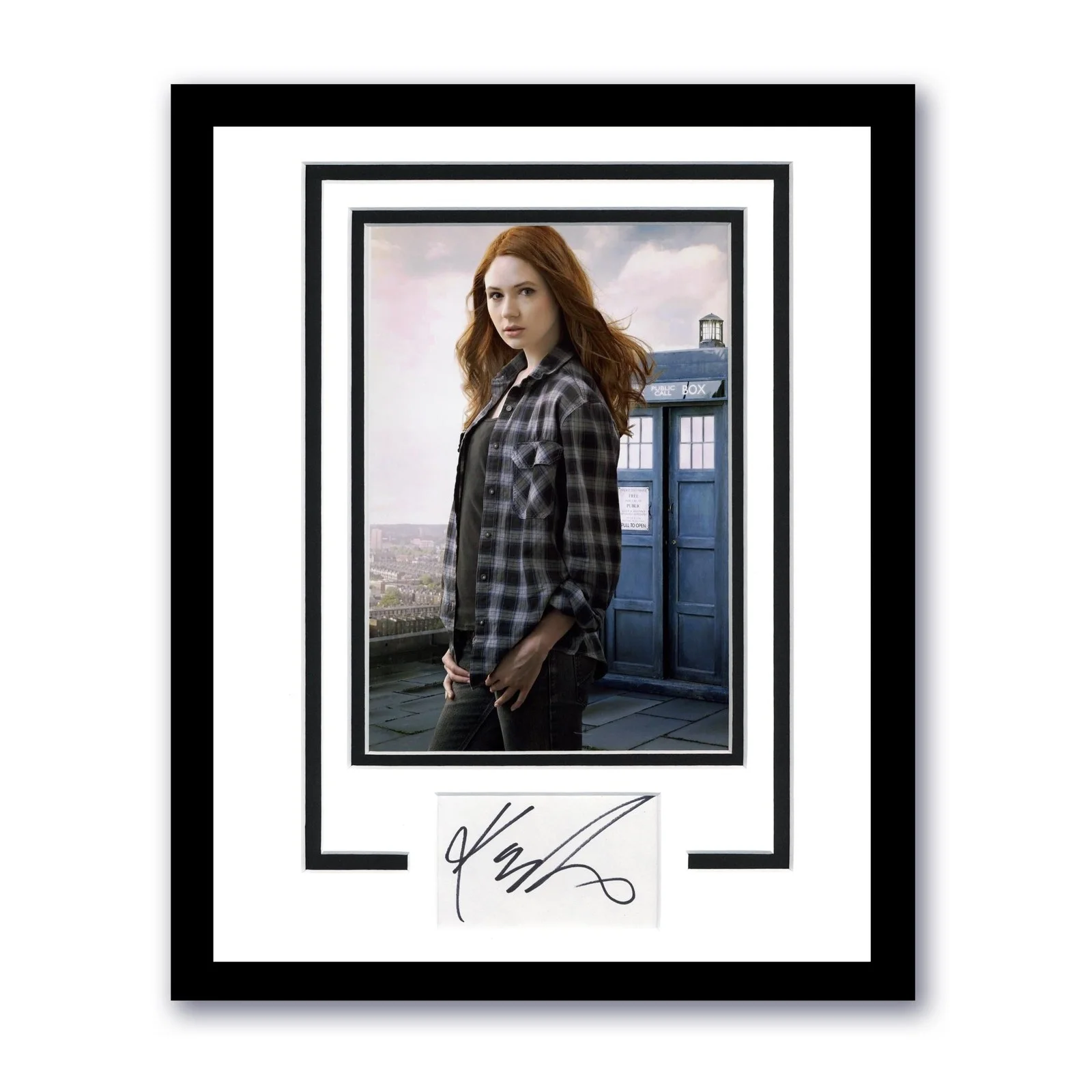 Karen Gillan — Karen Gillan "Doctor Who" AUTOGRAPH Signed Photo Framed 11x14 Display ACOA