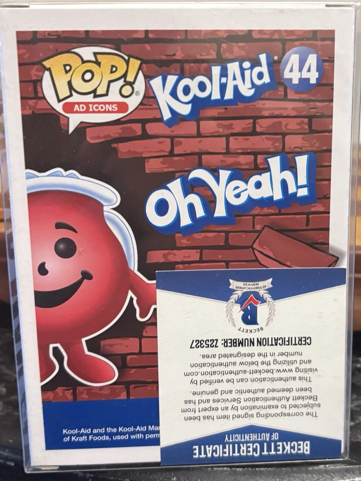 Kool Aid Man Funko Pop Signed by Richard Berg Beckett Authenticated COA, image 3