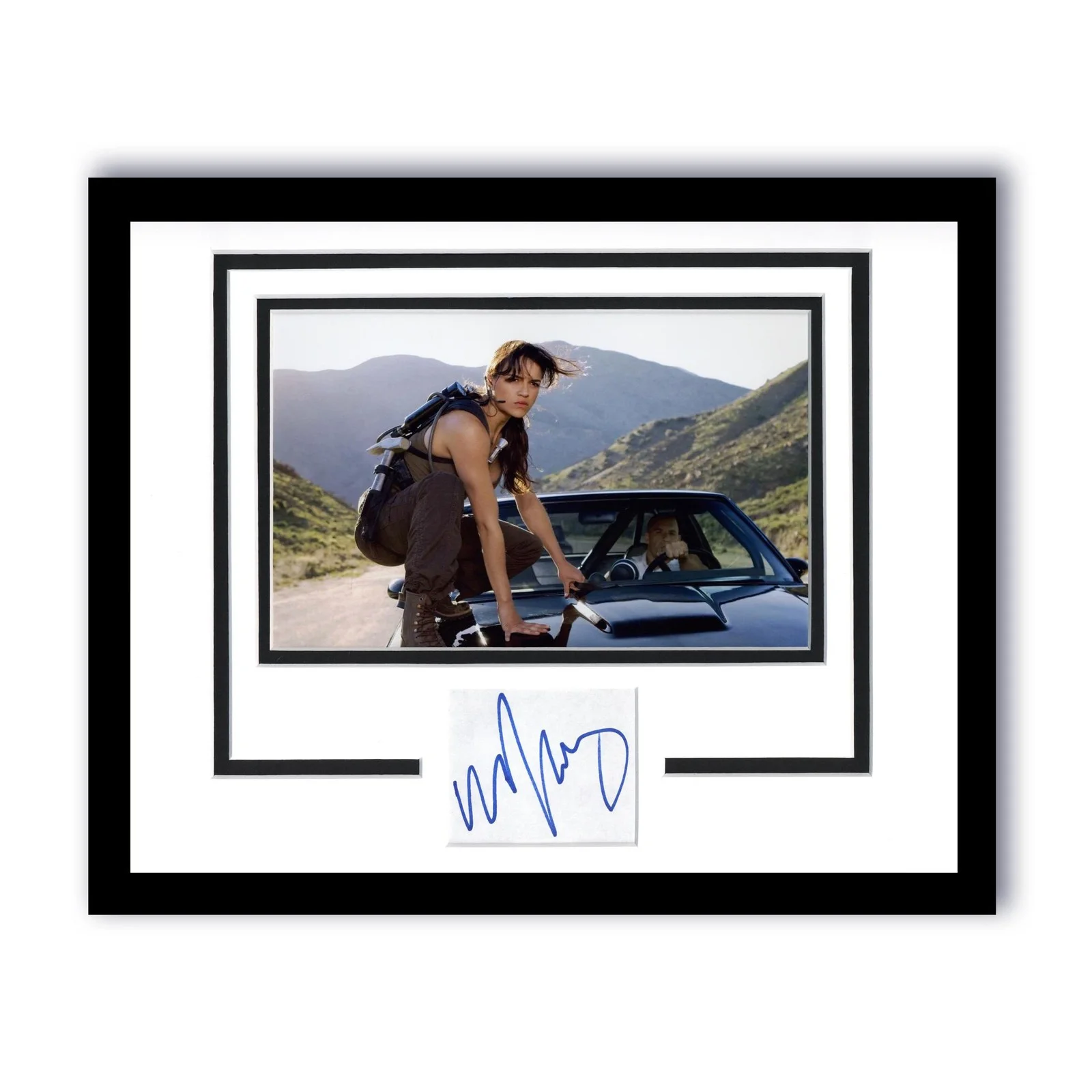 Michelle Rodriguez — Michelle Rodriguez "The Fast and the Furious" SIGNED Framed 11x14 Display ACOA