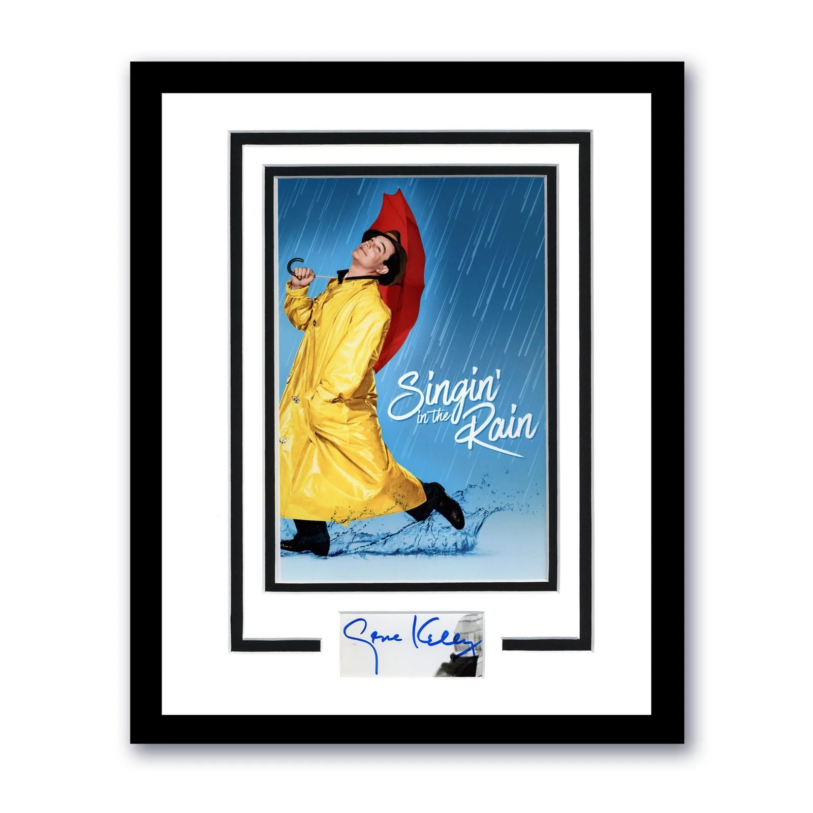 Gene Kelly — Gene Kelly "Singin' in the Rain" AUTOGRAPH Signed Framed 11x14 Display ACOA