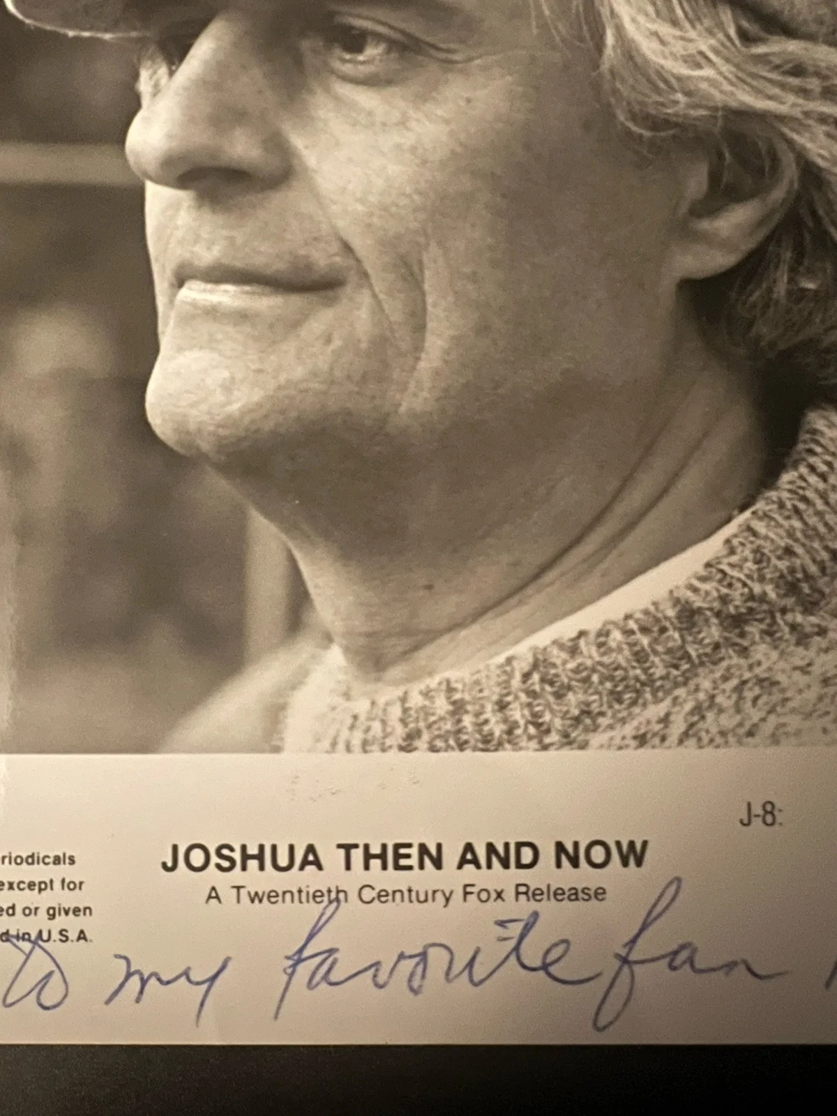 Ted Kotcheff — Director Ted Kotcheff ~ Autographed Photo ~ 8”x10” ~ 1985 ‘Joshua Then and Now’, изображение 3