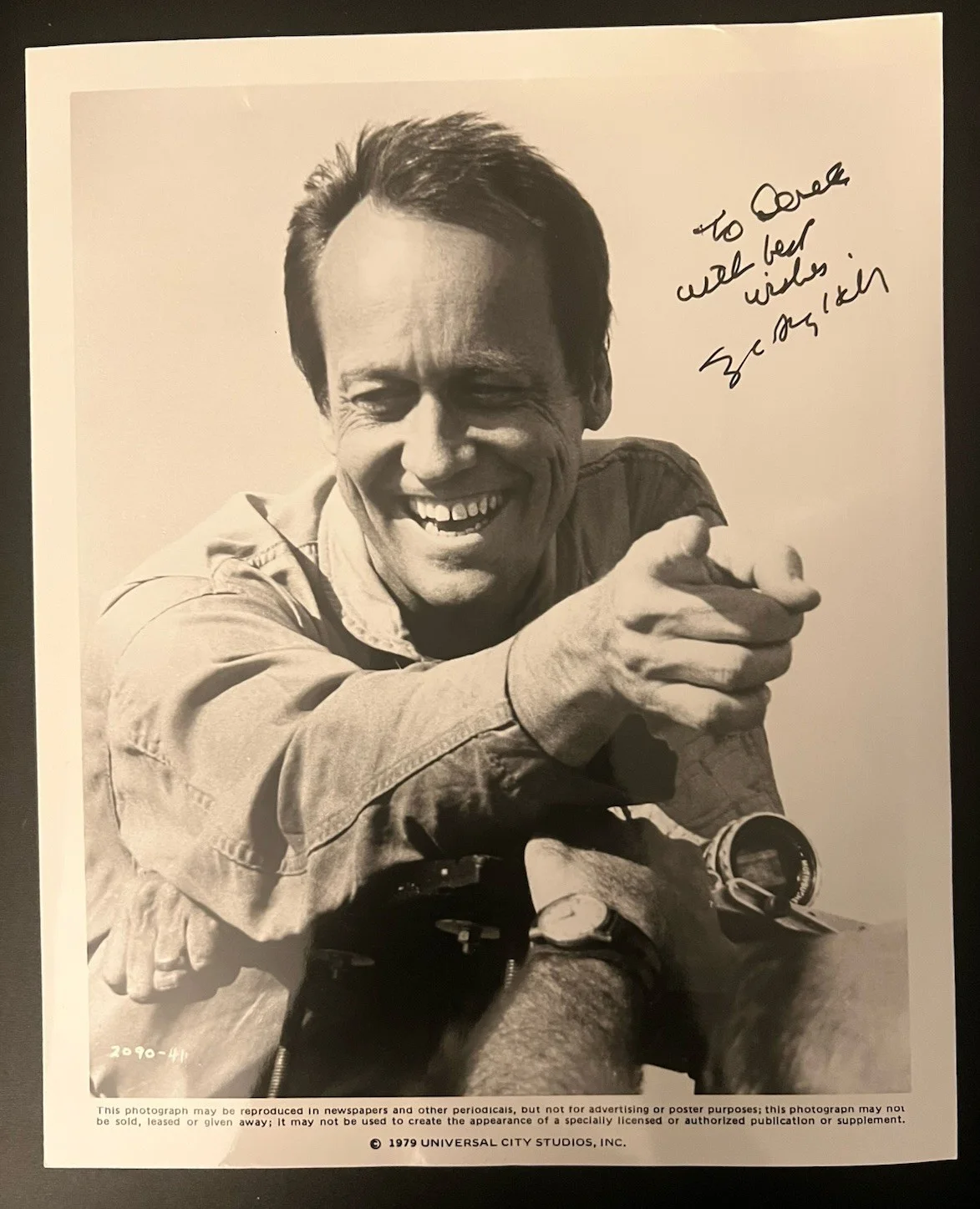 Jerry Zucker — Director Jerry Zucker ~ Autographed 8”x10” ~ 1979 ‘Airplane!’ ‘Naked Gun’