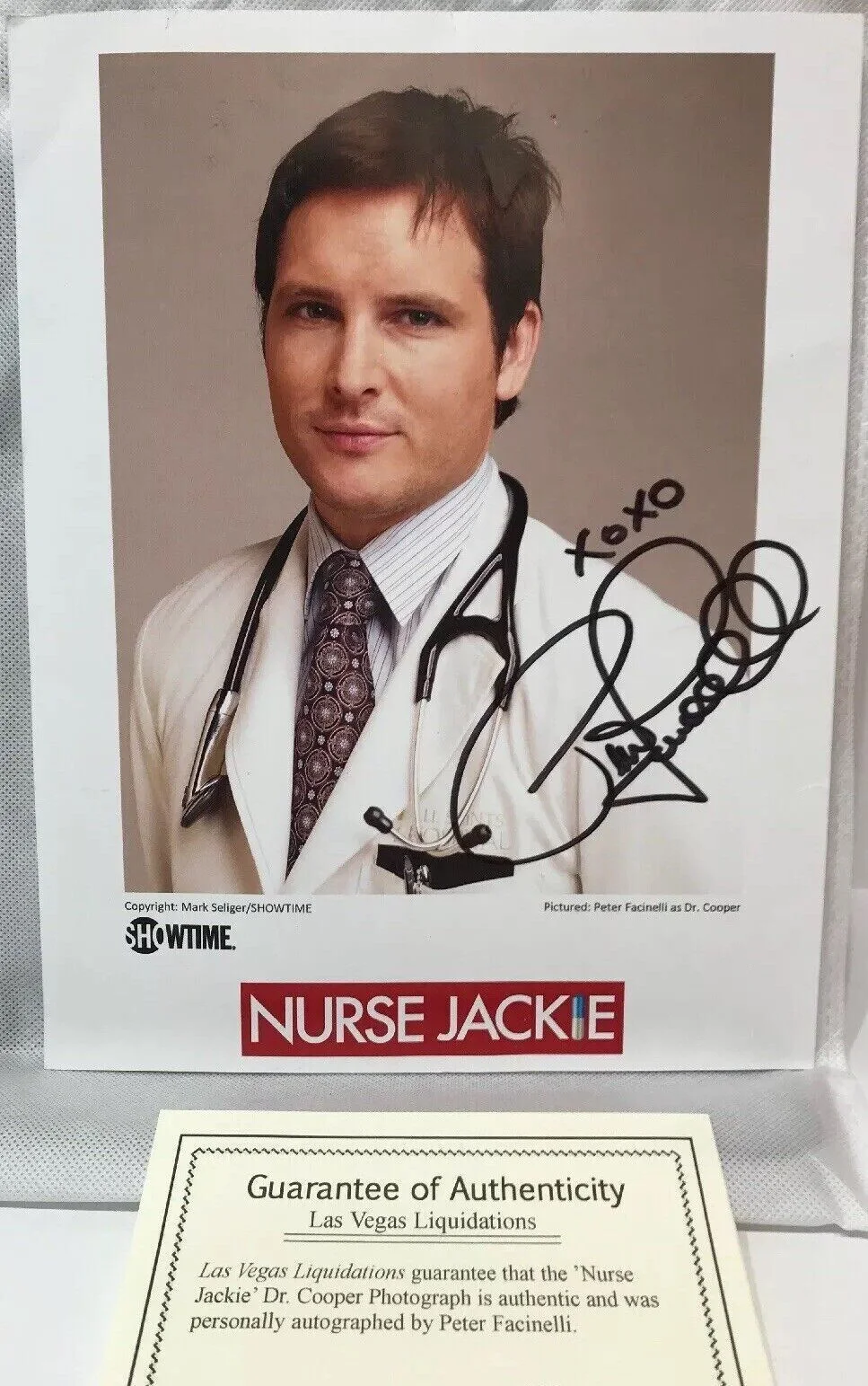 Peter Facinelli Signed Autographed Photo Twilight Saga Nurse Jackie COA SHOWTIME, image 2