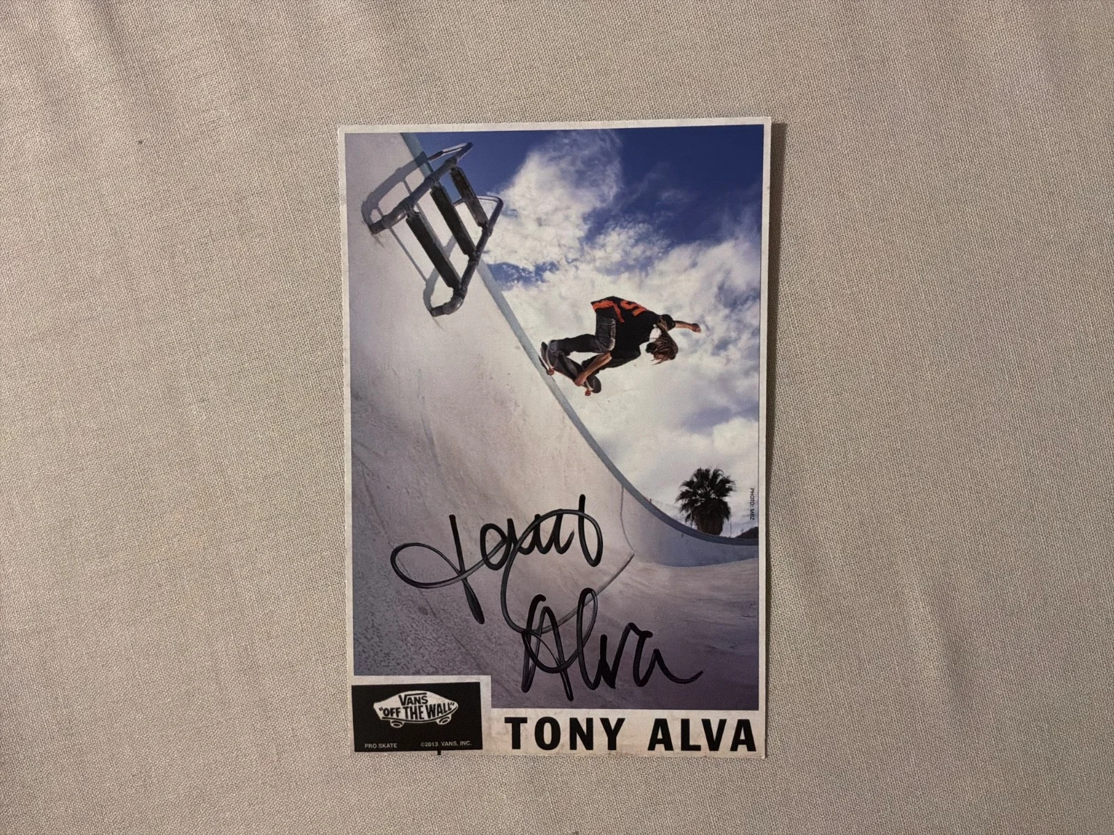 Tony Alva and John Cardiel Signed 4x6 Vans Prints, image 2