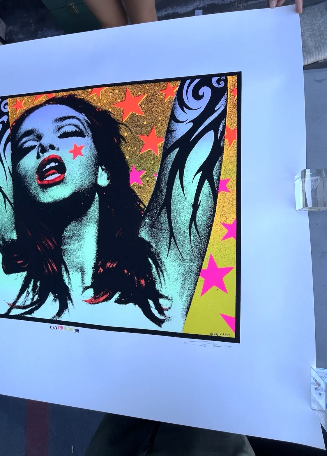 Frank Kozik 92-14 Green Lady 2004 Signed Poster Pearl Jam Sound Garden LE 44x38", изображение 3