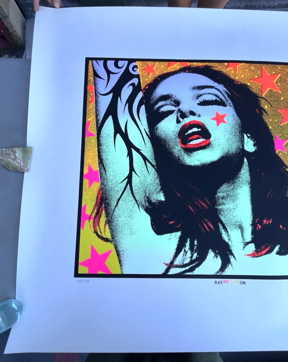 Frank Kozik 92-14 Green Lady 2004 Signed Poster Pearl Jam Sound Garden LE 44x38", изображение 4