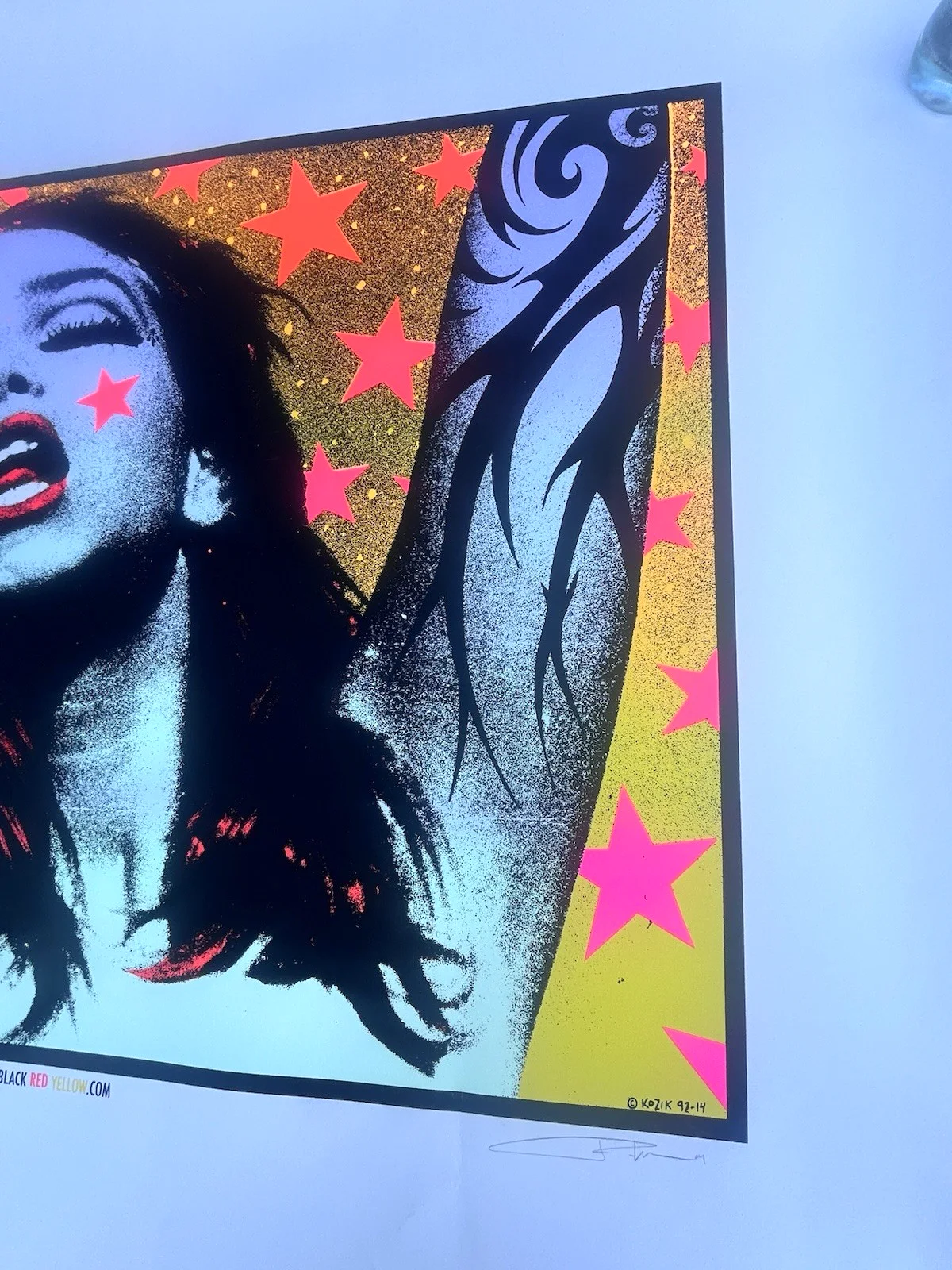 2004 Frank Kozik Green Lady 92-14 Signed Poster Pearl Jam Sound Garden LE 44x38", изображение 3